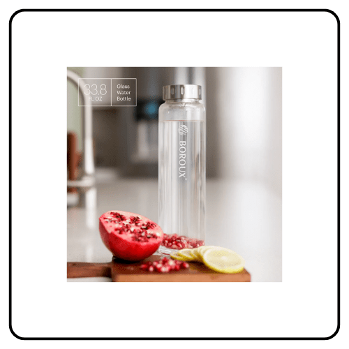 Boroux - Glass Water Bottle - 1L