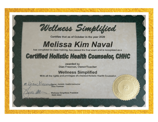 Certified Holistic Health Counselor, Wellness Simplified