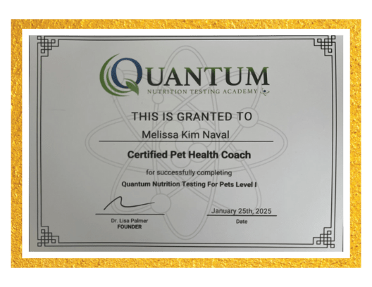 Quantum Nutrition Testing Academy - Certified Pet Health Coach