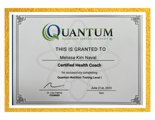 Quantum Nutrition Testing Academy - Certified Health Coach