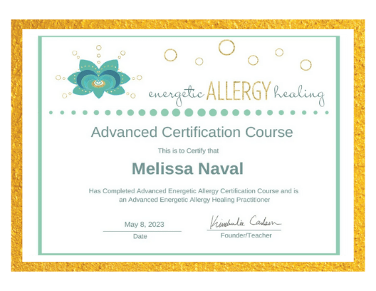 Energetic Allergy Healing Advanced