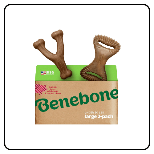 Benebone 2-Pack Wishbone/Dental Durable Dog Chew Toys