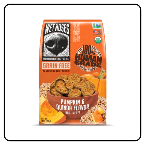 Wet Noses Organic Pumpkin & Quinoa Grain-Free Dog Treats