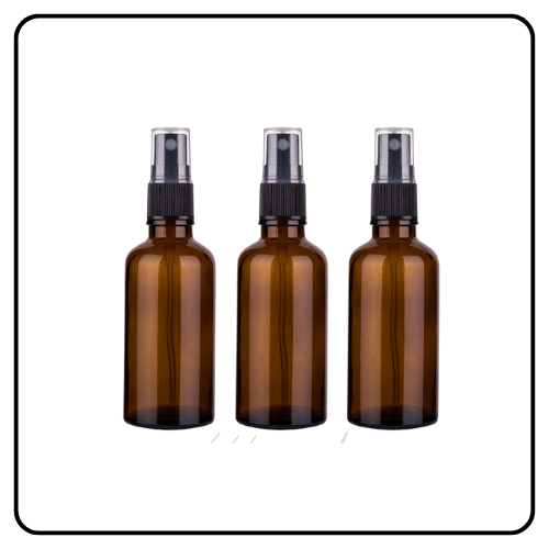 Amber Glass Spray Bottles for Essential Oils
