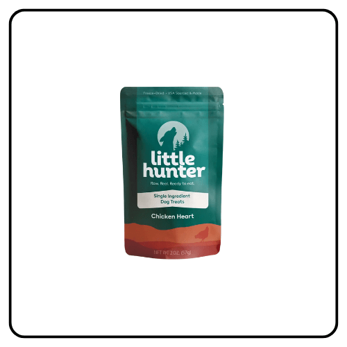 little hunter chicken heart treats