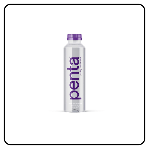 Penta 500ml Ultra-Purified Water, Oxygen Infused Natural pH Hydration,
