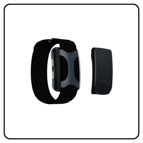 Apollo Wearable device and SmartVibes AI mobile app interface, showcasing the comprehensive starter kit for personalized stress management and sleep optimization.