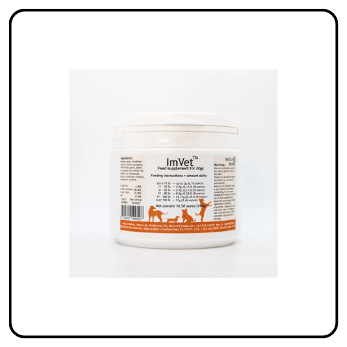 Allergy Protocol for Dogs by Herbs for Animals, showcasing the VetCur holistic botanical supplement bottles designed for natural canine seasonal wellness and immune foundation support.