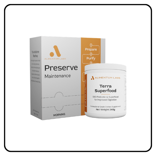 Systemic Formulas Preserve supplement bottle, showcasing premium cellular longevity and foundational wellness support for proactive health optimization.