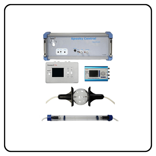 Spooky2 Central GeneratorX Kit containing the hardware interface, transmission accessories, and connection lines for household systemic micro-frequency alignment protocols.